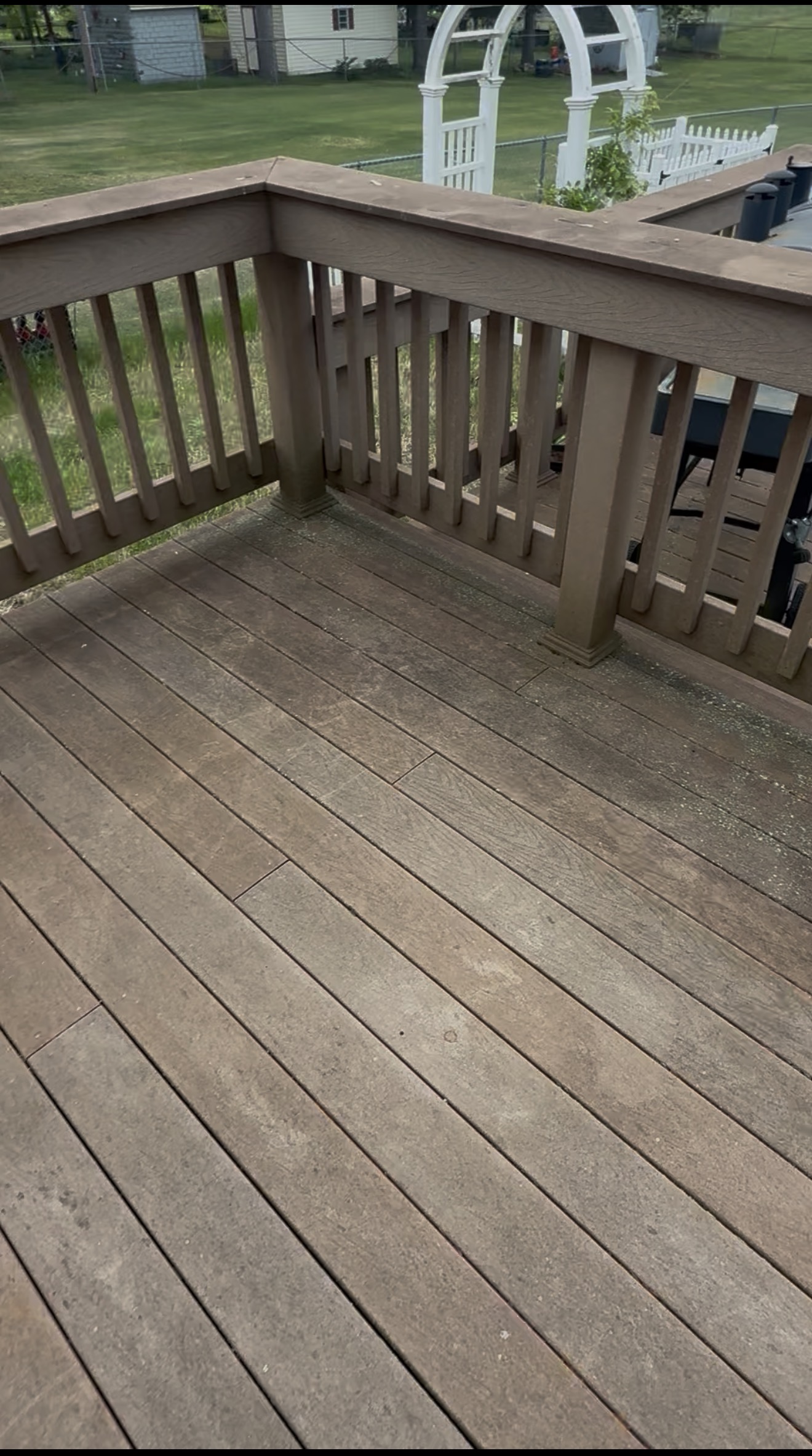 Before deck cleaning Capital Region NY